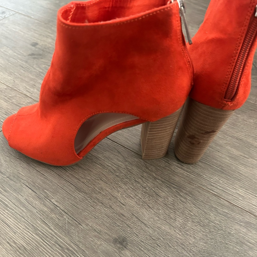 Charles by Charles David Orange Heeled Boots